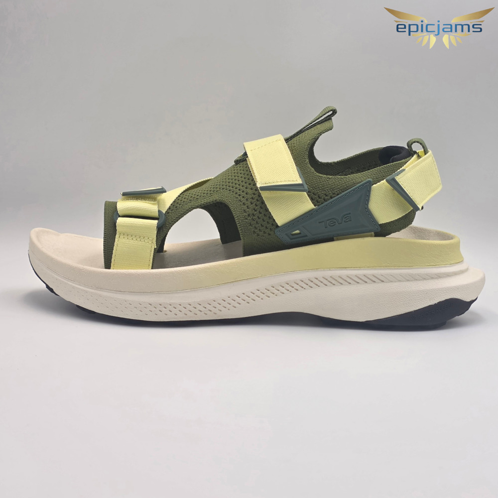 Teva Aventrail Trail Men's Sz 10 Hiking Running Sandals 1156150 Green Yellow New